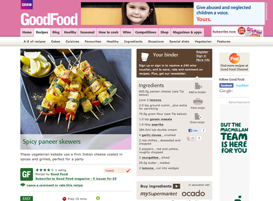Sitio de BBC Good Food